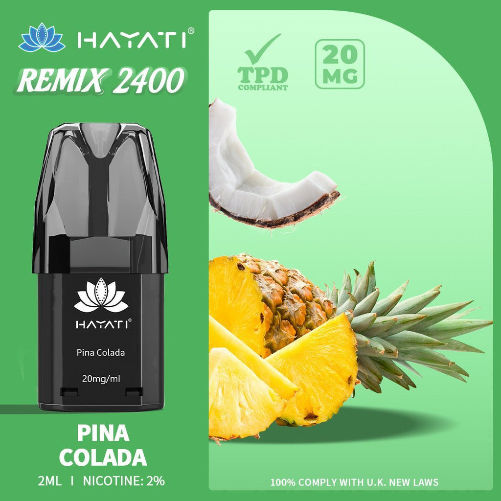 Hayati Remix 2400 Puffs Replacement Pods – Vapour Vape